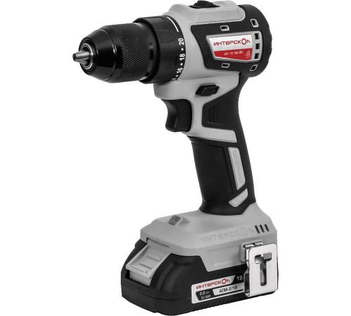 Дрель-шуруповерт Интерскол ДА-13/18В с 2-мя АКБ, кейс