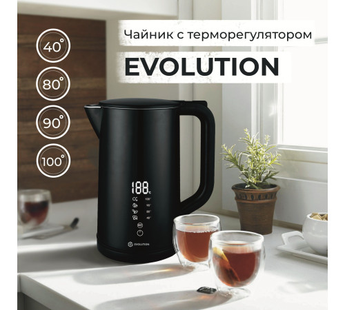 Электрический чайник Evolution KP15181 LED