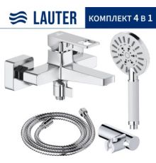 Смеситель Lauter Cascade 21CK6615C с лейкой Relexa Nevada 21S10146