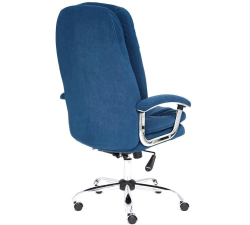 Кресло TetChair Softy LUX флок, синий
