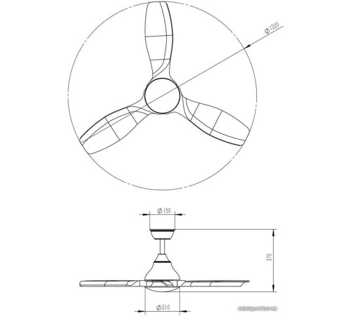 Светильник с вентилятором Sonex Storm 7702/24L