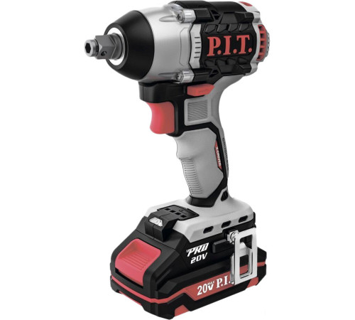 Гайковерт P.I.T. PIW20H-300B/4 с 1-им АКБ, кейс