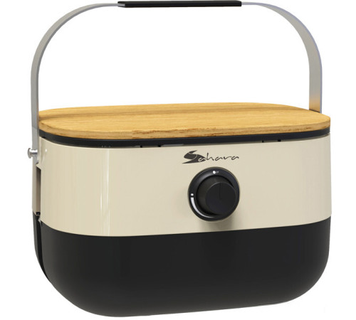 Портативный газовый гриль Sahara Mini BBQ кремовый