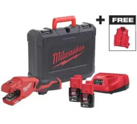 Труборез Milwaukee M12PCSSMC-202C 4933499464 с 2-мя АКБ, кейс