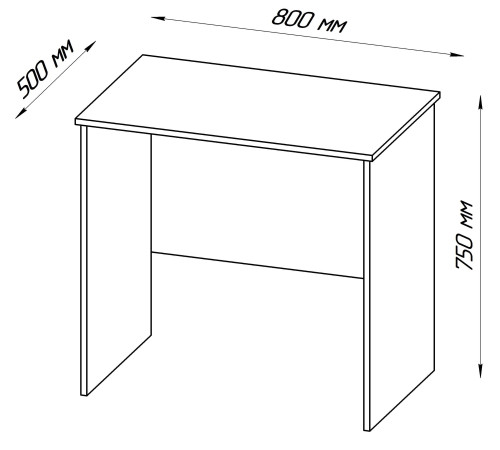 Стол Mio Tesoro Кастор 80x50 2.03.06.010.3 дуб сонома