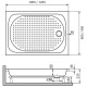 Душевой поддон RGW LUX/TN 120х80