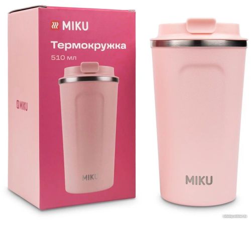 Термокружка Miku 510мл розовый