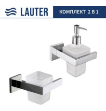 Набор аксессуаров для ванной Lauter 21SH71061 + 21SH71091 Chrome, 2 предмет