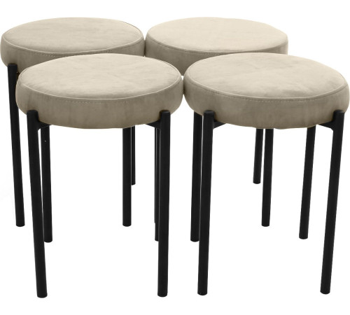 Табурет Табурет Канапе велютто 01/каркас черный