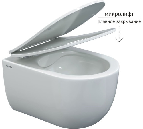 Унитаз подвесной Berges Wasserhaus Ventas c сиденьем Ventas Slim SO микролифт