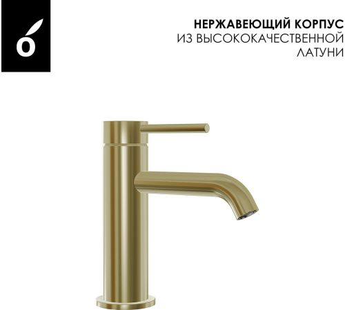 Комплект смесителей Oliveeka OL-669017+88139017-BG золотой матовый