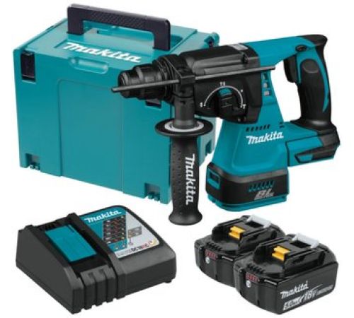 Перфоратор Makita DHR242RTJ с 2-мя АКБ, кейс