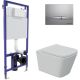 Унитаз подвесной Berges Wasserhaus Floe S Rimless 043248 с сиденьем