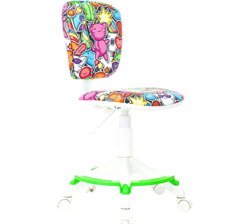 Компьютерное кресло Бюрократ CH-W204/F пластик белый/маскарад