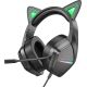 Наушники Borofone Elf Cat BO106 черный/зеленый