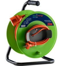 Удлинитель на катушке TruEnergy 15509 30 м, зеленый