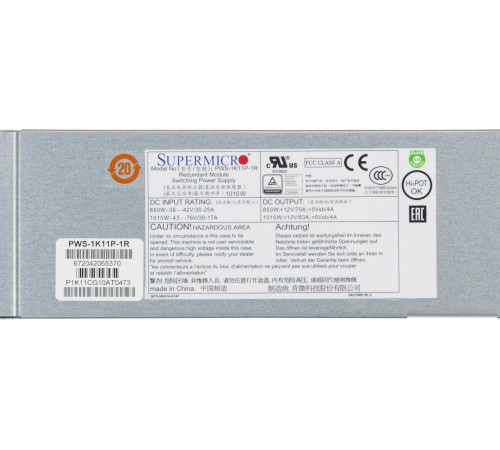 Блок питания Supermicro PWS-1K11P-1R