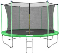 Батут Happy Jump 12ft-i Pro 374 см с внутренней сеткой и лестницей