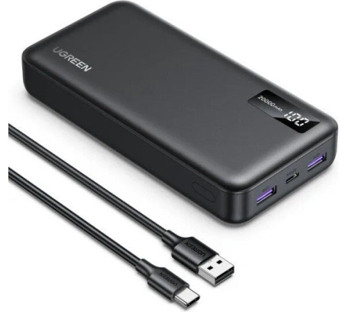 Внешний аккумулятор Ugreen PB312 20000mAh черный