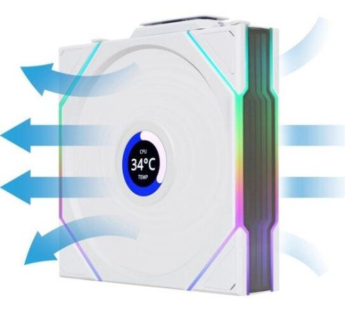 Вентилятор для корпуса Lian Li Uni Fan TL 120 Wireless Reverse 12RTLLCD1W1W G99.12RTLLCD1W1W.R0