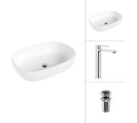 Умывальник Lauter 21836 + Moon 21СK81691C с донным клапаном 21190CH хром