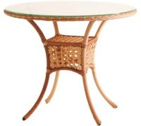 Стол Aiko Rattan Deco 7035П круглый 90х90х75 бежевый
