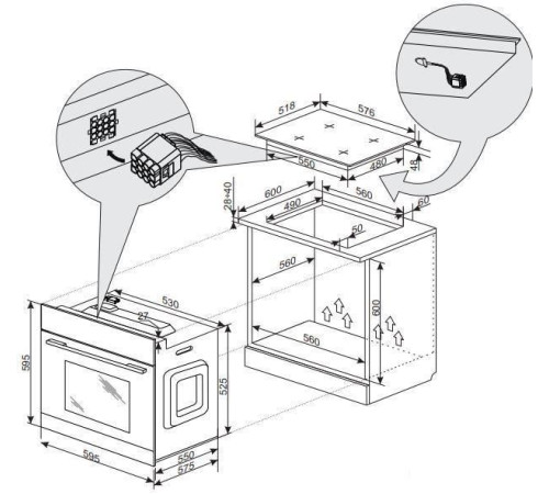 Электрический духовой шкаф Hansa BOES68460
