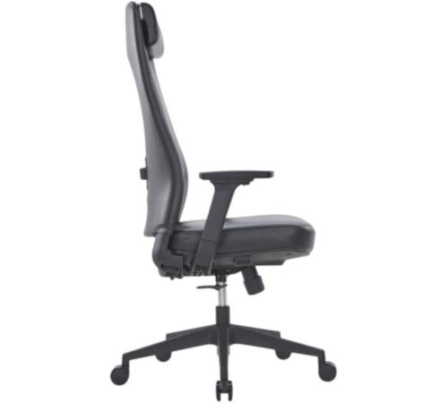 Офисное кресло SitZone CH-366A натуральная кожа, черный