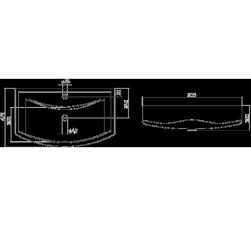 Умывальник Santek Балтика-80 80x47 [1.WH50.1.524]