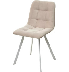 Стул M-City Ричи 688M05746 H-06 бежевый велюр/белый