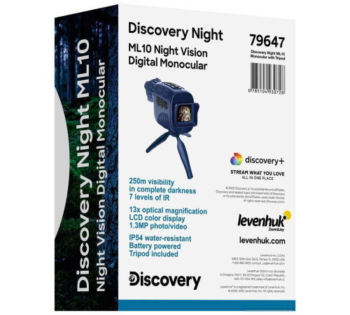 Монокуляр Discovery Night ML10 синий