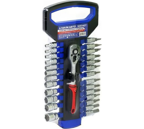 Набор трещотка с головками и битами Маяк авто 5251427 27 предметов
