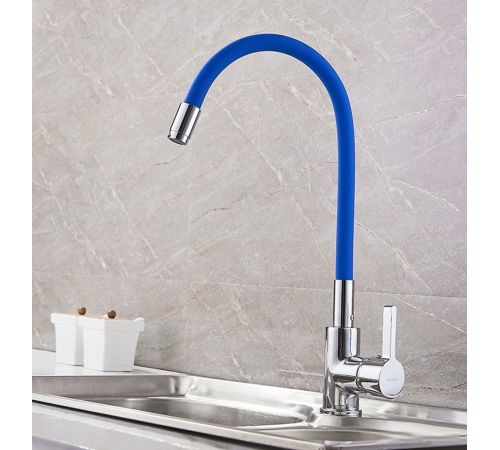 Смеситель Ledeme H98 L4898-6 синий/хром