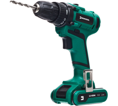 Дрель-шуруповерт Rokodil Twist 2 Pro 1 АКБ, кейс, оснастка
