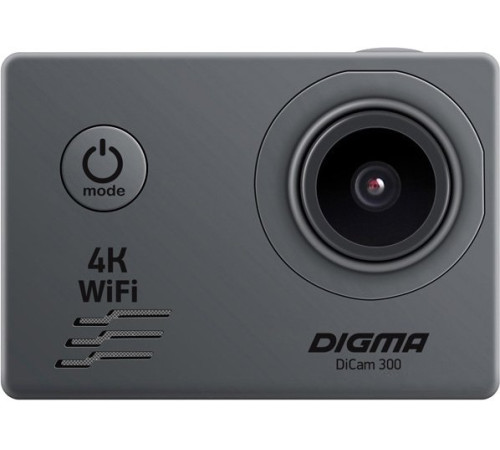Экшен-камера Digma DiCam 300 серый