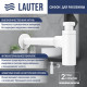 Умывальник Lauter 21393-60-A + клапан 21190W + сифон 21635W белый матовый