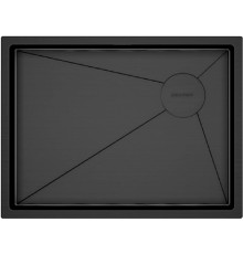 Кухонная мойка Paulmark NEXT-SKEW 58 Uni PM885844-GM черный/вороненая сталь