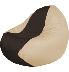 Кресло-мешок Flagman Classic К2.1-191 бежевый/коричневый