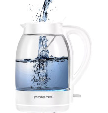 Электрический чайник Polaris PWK 1797CGL Water Way Pro белый