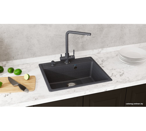Кухонная мойка Ulgran U-104 ультра-черный