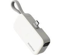 Внешний аккумулятор Momax 1-Power Mini 3-in-1 USB-C IP130 5000mAh белый