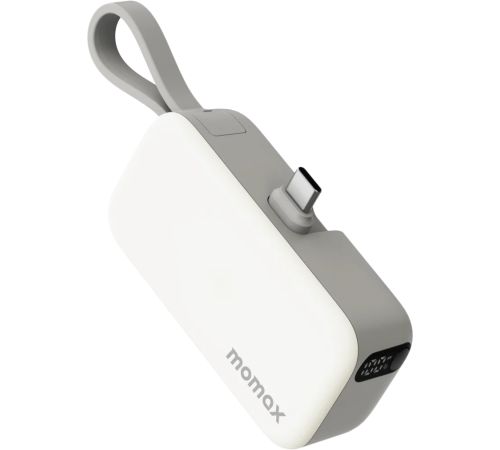 Внешний аккумулятор Momax 1-Power Mini 3-in-1 USB-C IP130 5000mAh белый