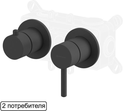 Смеситель Whitecross Y1242BL черный матовый