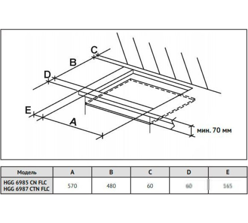 Варочная панель Korting HGG 6985 CN FLC
