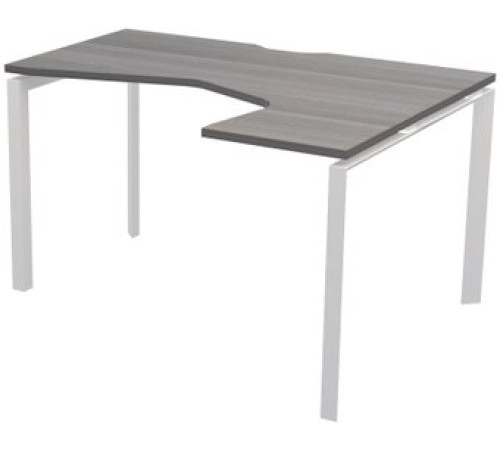 Стол Программа Техно Аргентум-МП НТМП.П-040 правый лиственница/белый