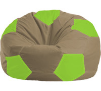 Кресло-мешок Flagman Мяч Стандарт М1.1-88 бежевый/салатовый