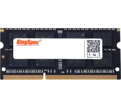 Оперативная память KingSpec 4ГБ DDR3 SODIMM 1600 МГц KS1600D3N15004G