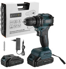 Дрель-шуруповерт Zitrek Greenpower 20 PRO 085-1314 с 2-мя АКБ, кейс