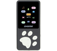 MP3 плеер Digma S4 8GB черный/серый