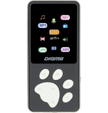 MP3 плеер Digma S4 8GB черный/серый